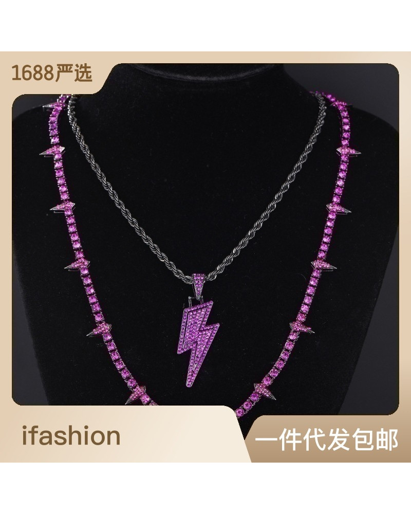 Women's Stacked Dark Style High Quality Euro-American Black Panther Necklace