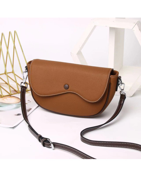 High-end Genuine Leather Women's Shoulder Fashion Saddle Wallet