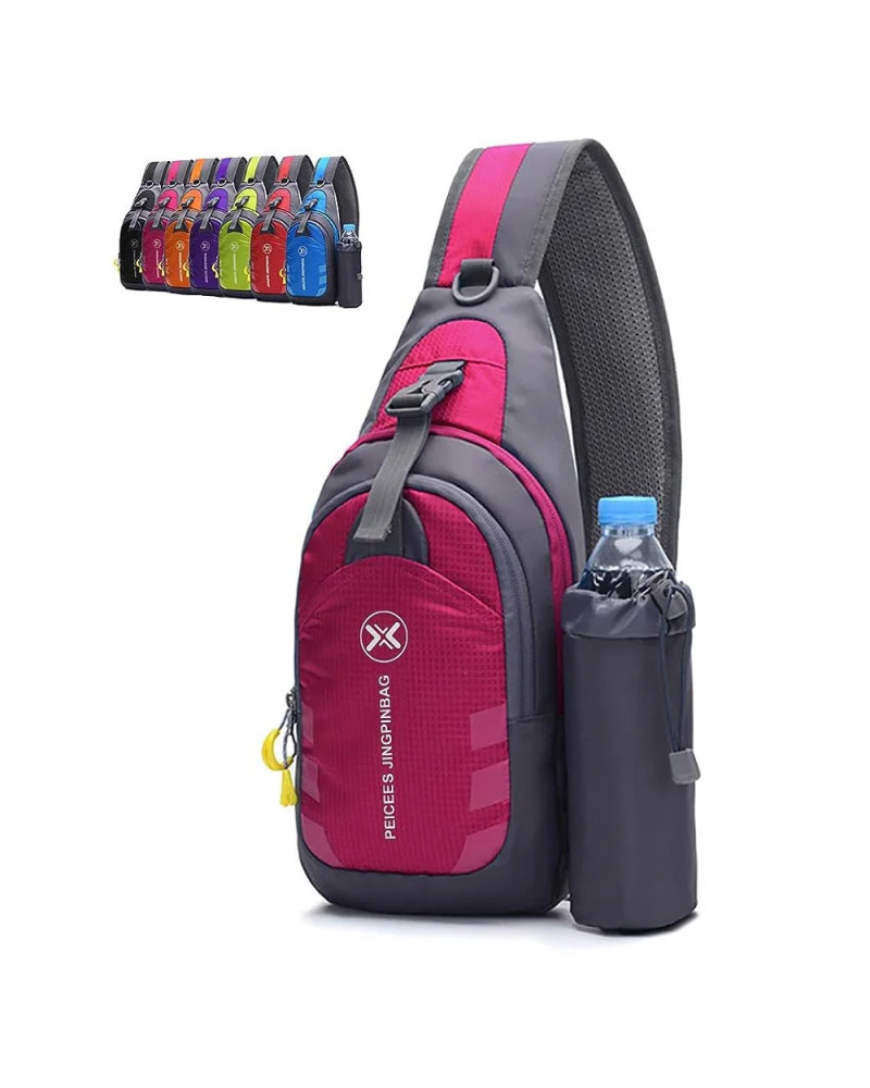 Bolso cruzado tipo riñonera deportiva fitness impermeable para mujer