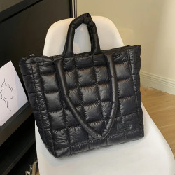 Women's Large Capacity Fashion Lattice Quilted Tote Bag